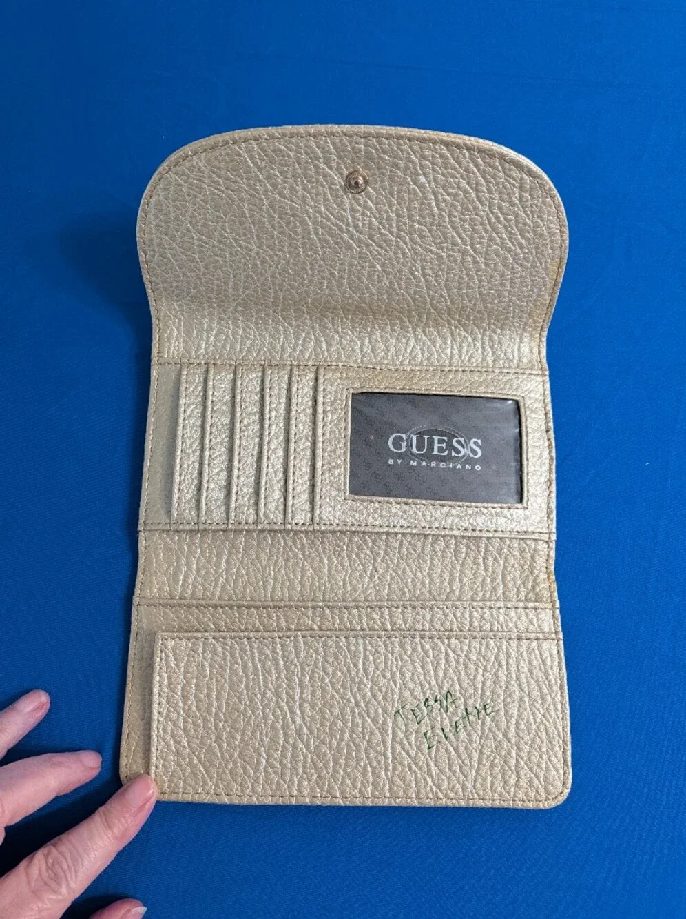 Custom Guess Tri-fold Emerald Boho Wallet Whimsy Fantasy Clutch Coquette Girl